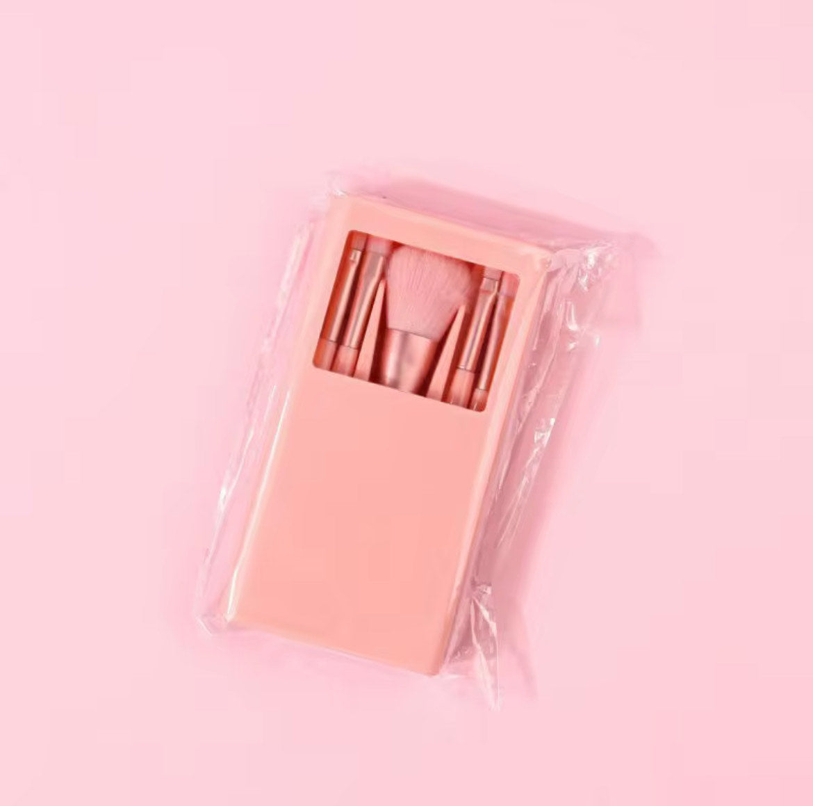 Set 5 Pensule Machiaj Profesionale + cutie cu oglindă